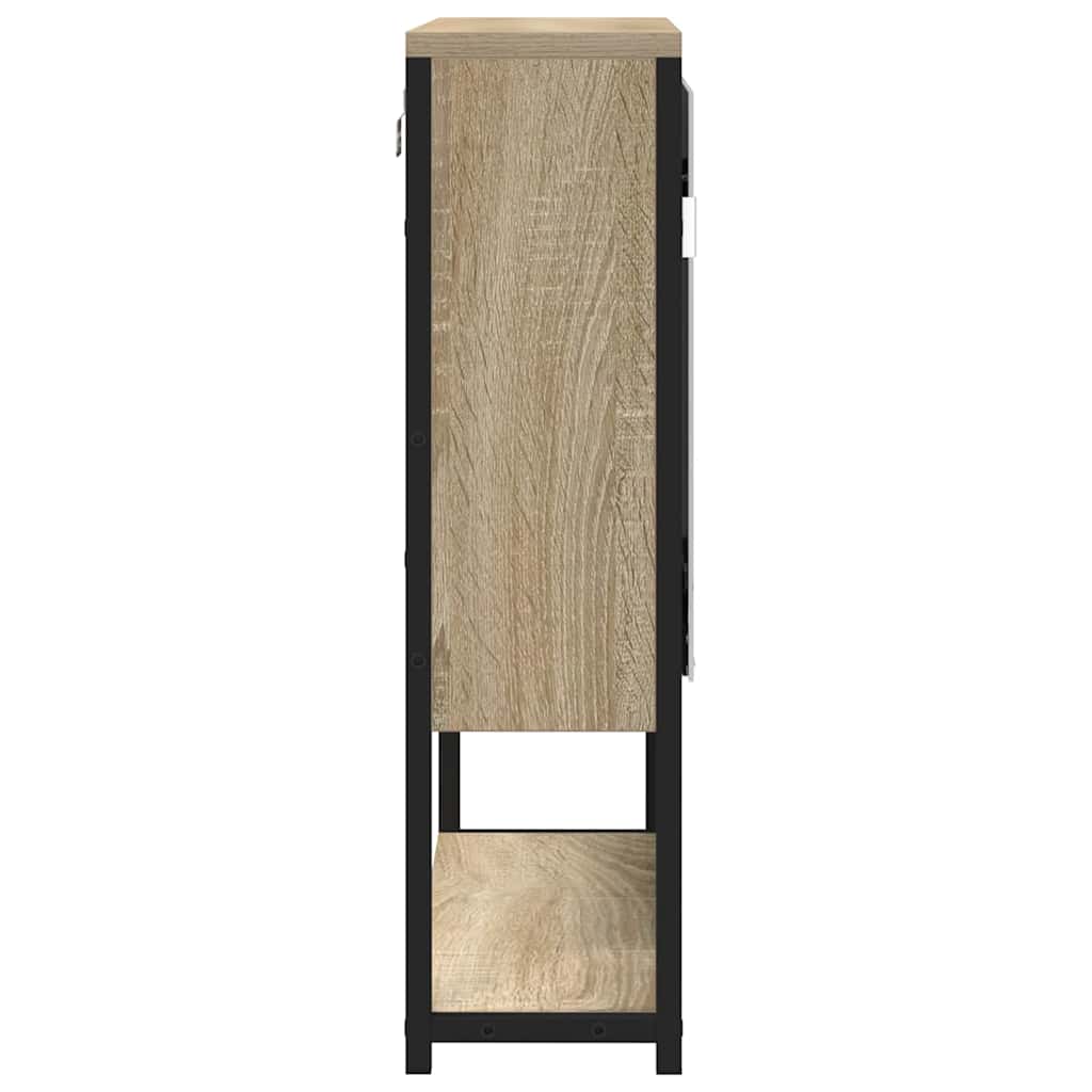 vidaXL Bathroom Mirror Beige 60 x 16 x 60 cm Glass and Engineered Wood