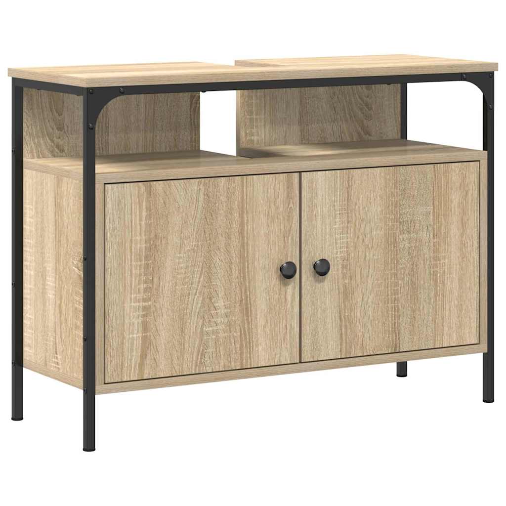 vidaXL Bathroom Sink Cabinet Brown 80 x 30 x 60 cm Engineered wood