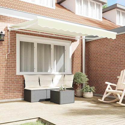 vidaXL Awning Frame Cream 250 x 200 cm Polyester with PU coating