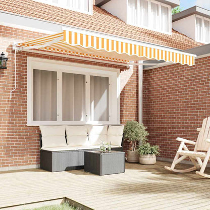 vidaXL Awning Frame Yellow and White 250 x 200 cm