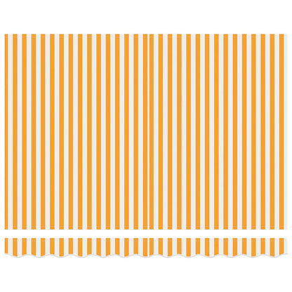 vidaXL Awning Frame Yellow and White 250 x 200 cm