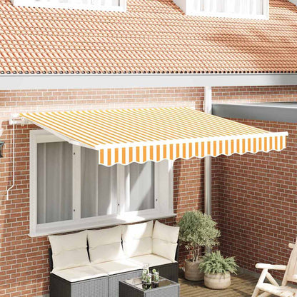 vidaXL Retractable Awning Yellow 250 x 200 cm Fabric