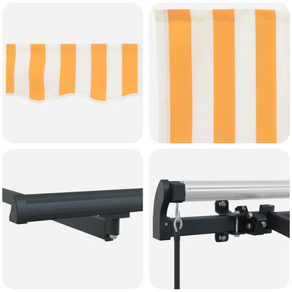 vidaXL Retractable Awning Yellow 250 x 200 cm Fabric