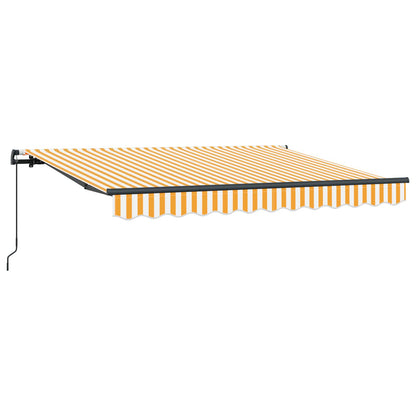 vidaXL Retractable Awning Yellow 250 x 200 cm Fabric