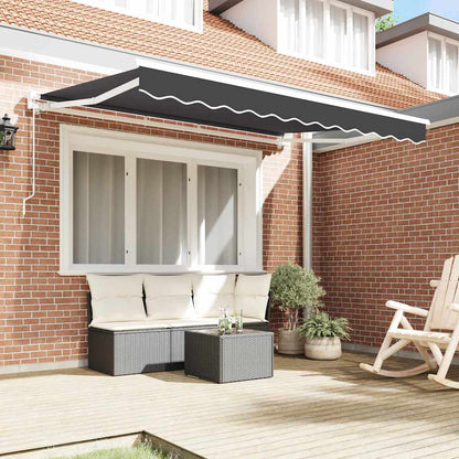 vidaXL Awning Frame Anthracite 250 x 200 cm Polyester with PU coating
