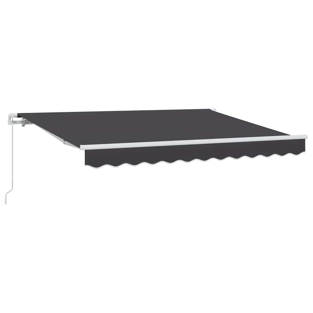 vidaXL Retractable Awning Anthracite 250 x 200 cm Fabric