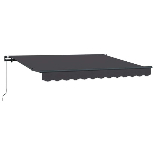 vidaXL Retractable Awning Anthracite 250 x 200 cm Fabric