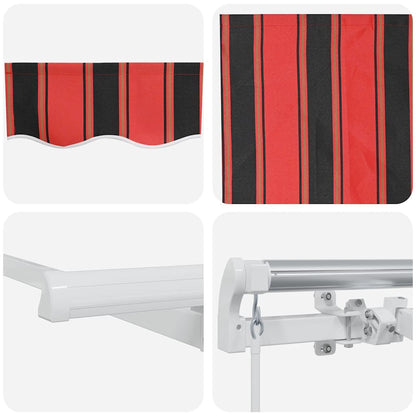 vidaXL Retractable Awning Orange 250 x 200 cm Fabric