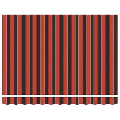 vidaXL Retractable Awning Orange 250 x 200 cm Fabric