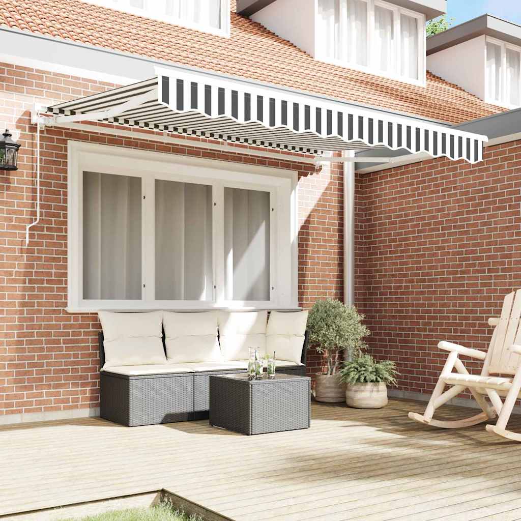 vidaXL Awning Frame Anthracite and White 250 x 200 cm