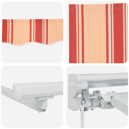 vidaXL Awning Frame Multicolour 250 x 200 cm Polyester with PU coating