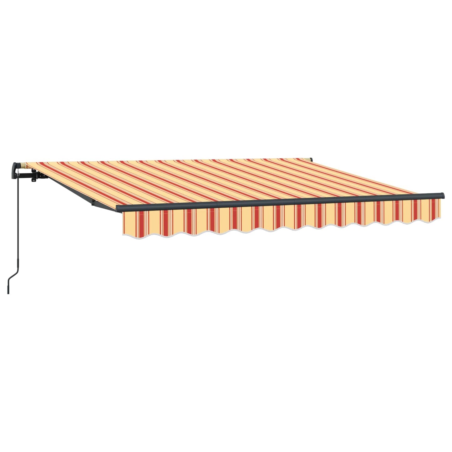 vidaXL Retractable Awning Yellow and Orange 250 x 200 cm Fabric