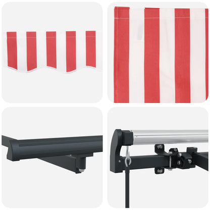 vidaXL Retractable Awning Red 250 x 200 cm Fabric