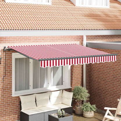 vidaXL Retractable Awning Red 250 x 200 cm Fabric