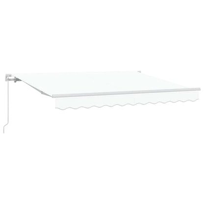 vidaXL Retractable Awning White 250 x 200 cm Fabric