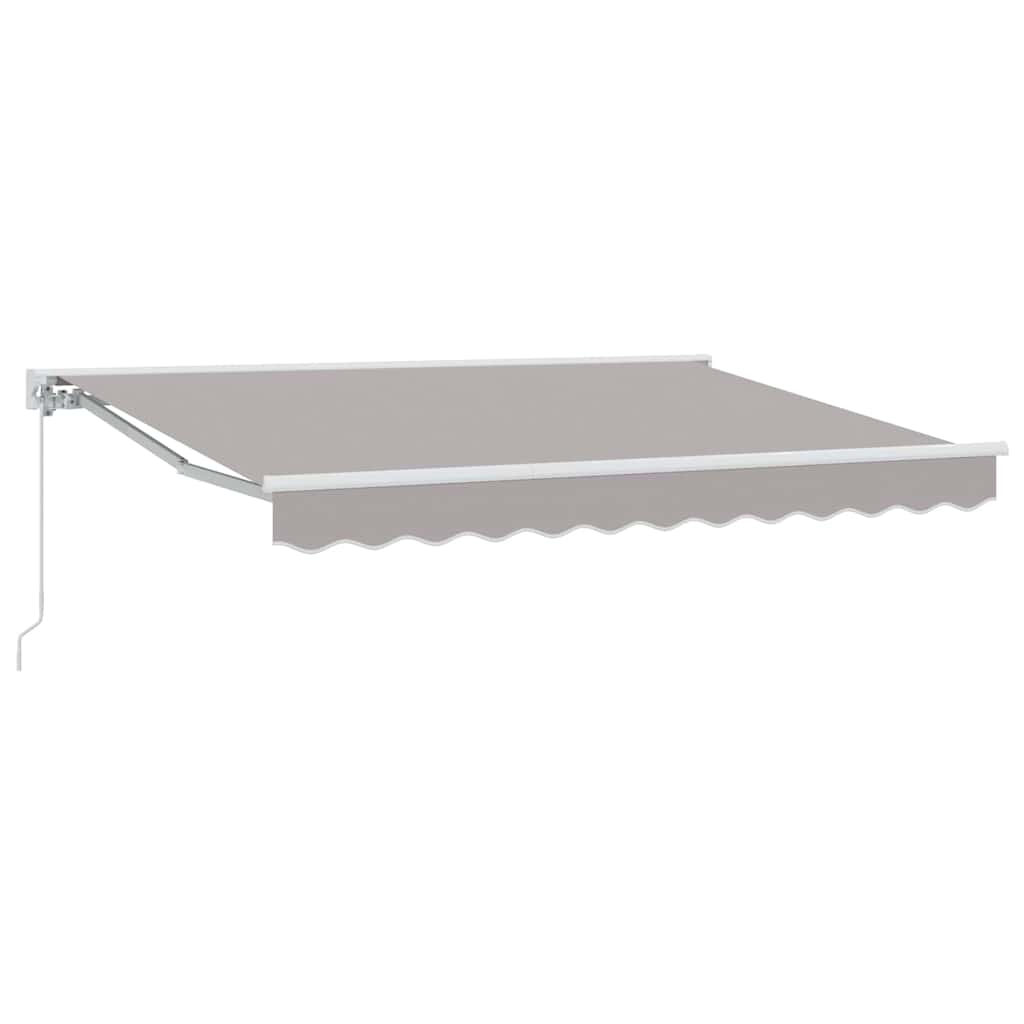 vidaXL Awning Frame Light Grey 250 x 200 cm Polyester with PU coating