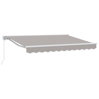 vidaXL Awning Frame Light Grey 250 x 200 cm Polyester with PU coating