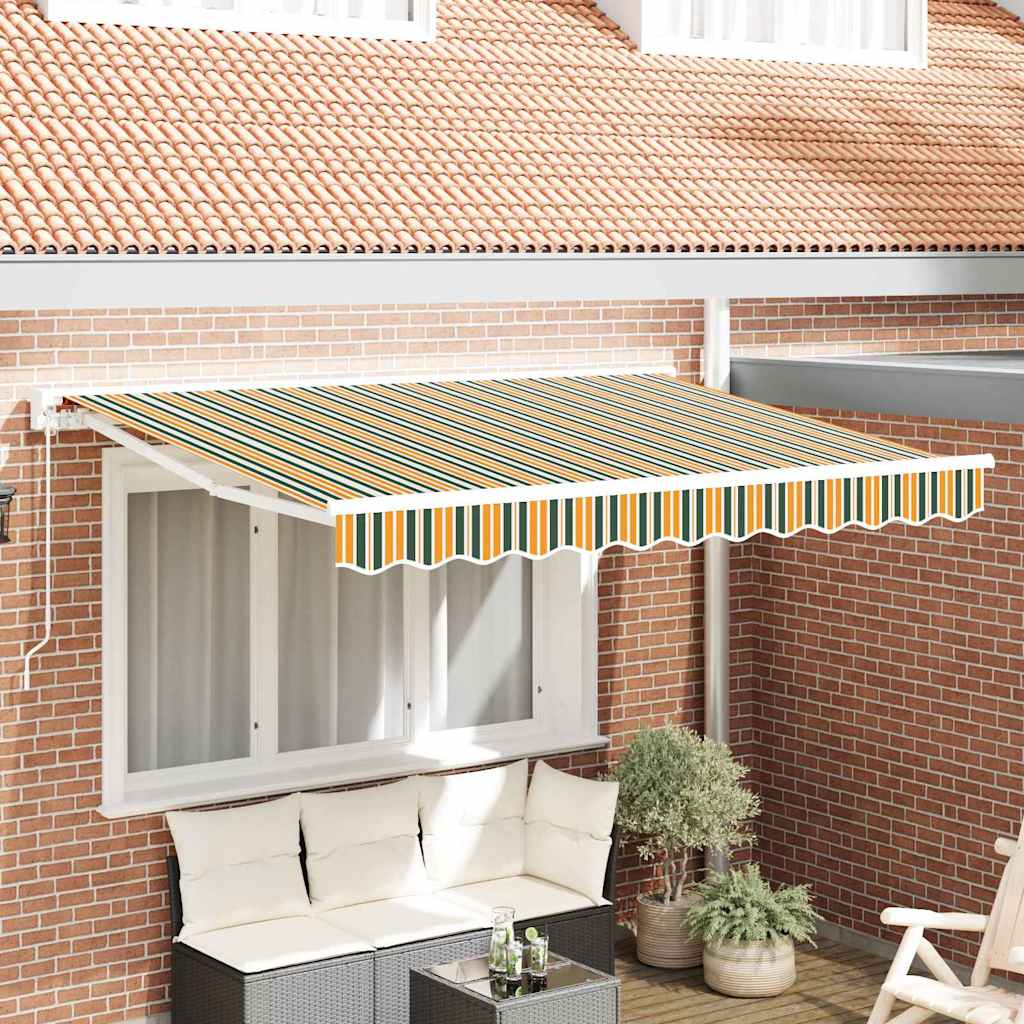 vidaXL Awning Frame Green and Yellow 250 x 200 cm