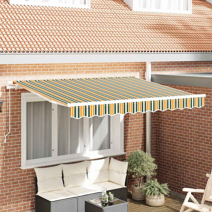 vidaXL Retractable Awning Green 250 x 200 cm Fabric