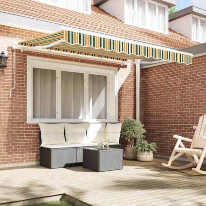 vidaXL Retractable Awning Green 250 x 200 cm Fabric