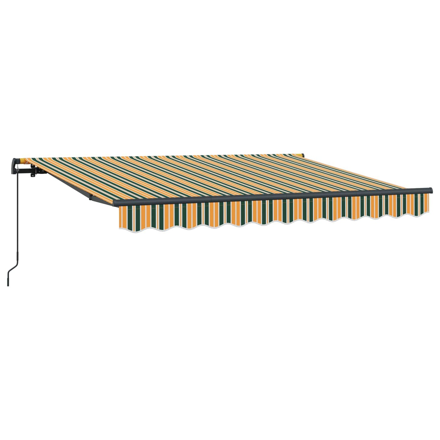 vidaXL Retractable Awning Green 250 x 200 cm Fabric