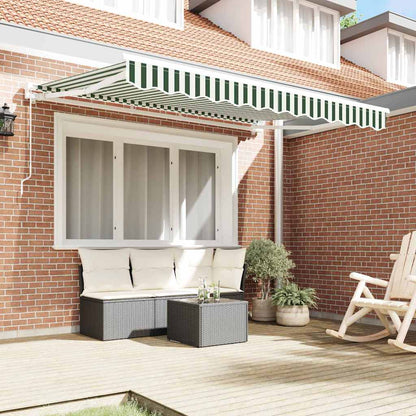 vidaXL Awning Frame Green and White 250 x 200 cm