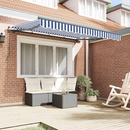 vidaXL Retractable Awning Blue 300 x 200 cm Fabric