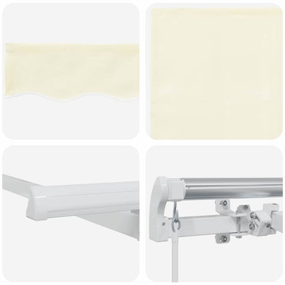 vidaXL Retractable Awning Cream 300 x 200 cm Fabric