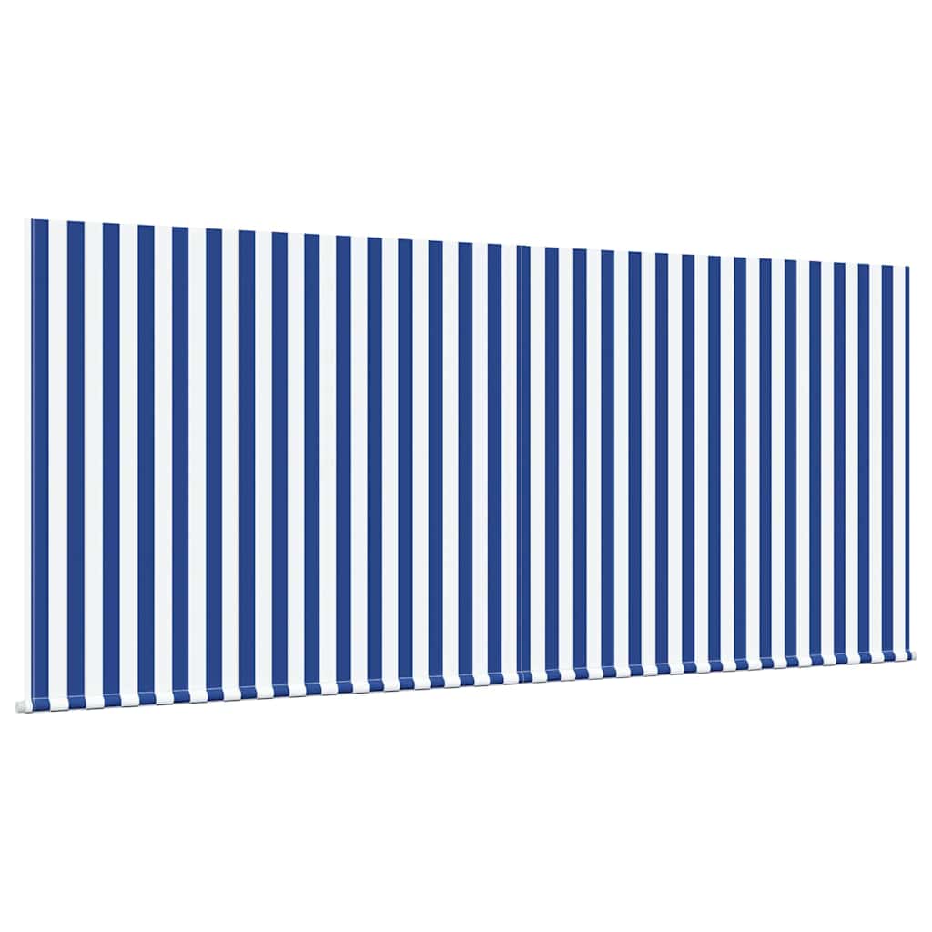 vidaXL Retractable Awning Retractable Blue and White 300 x 200 cm