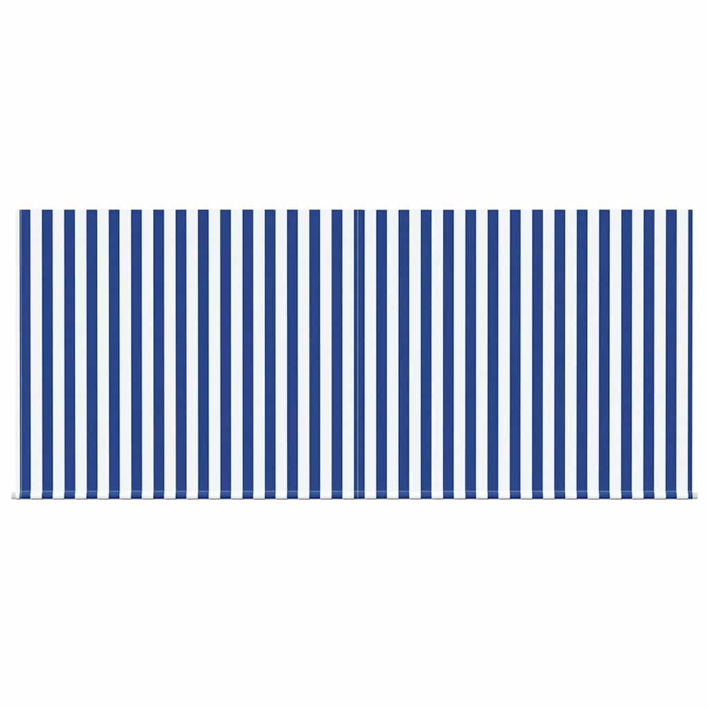 vidaXL Retractable Awning Retractable Blue and White 300 x 200 cm