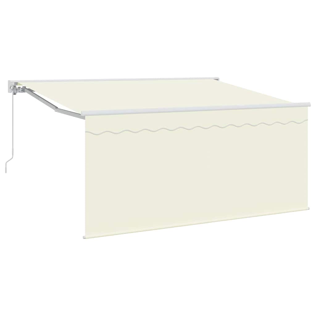 vidaXL Retractable Awning Cream 300 x 200 cm Polyester and Aluminium