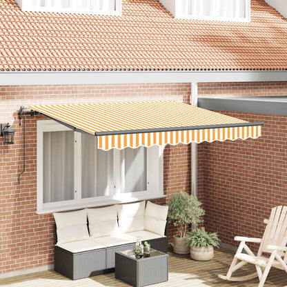 vidaXL Retractable Awning Yellow 300 x 200 cm Fabric