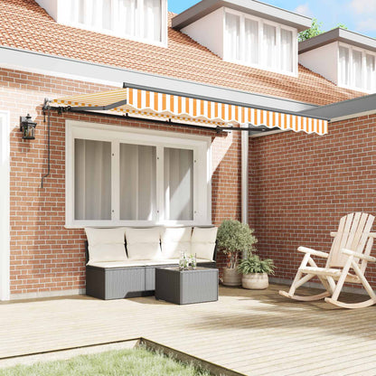 vidaXL Retractable Awning Yellow 300 x 200 cm Fabric