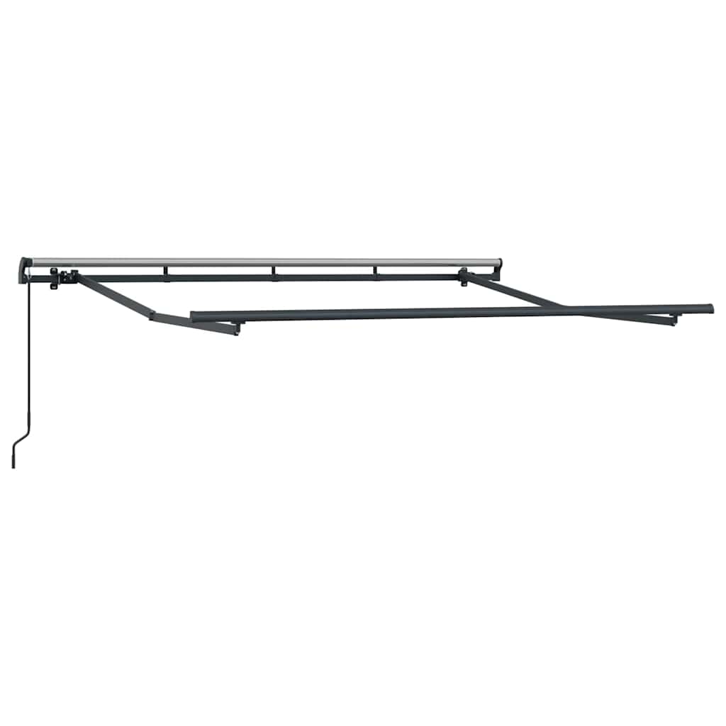 vidaXL Retractable Awning Retractable Anthracite 300 x 200 cm Fabric