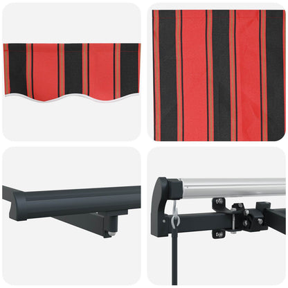 vidaXL Retractable Awning Orange 300 x 200 cm Fabric