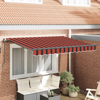 vidaXL Retractable Awning Orange 300 x 200 cm Fabric