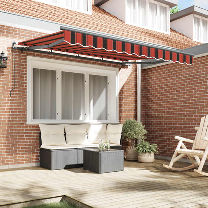 vidaXL Retractable Awning Orange 300 x 200 cm Fabric