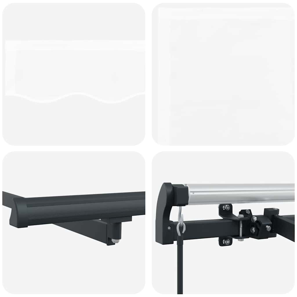 vidaXL Retractable Awning White 300 x 200 cm Fabric
