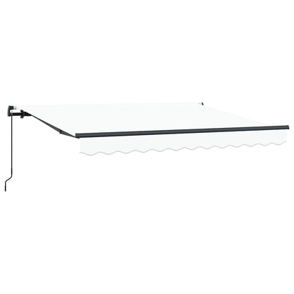 vidaXL Retractable Awning White 300 x 200 cm Fabric