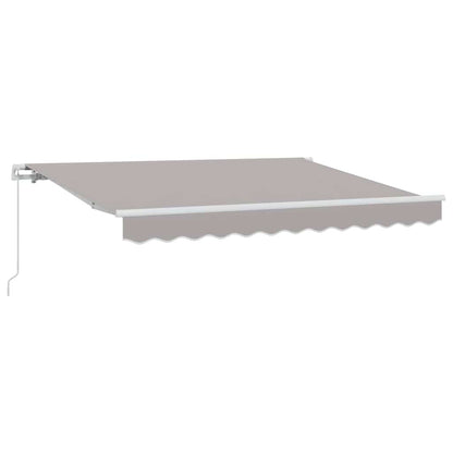 vidaXL Retractable Awning Light Grey 300 x 200 cm Fabric