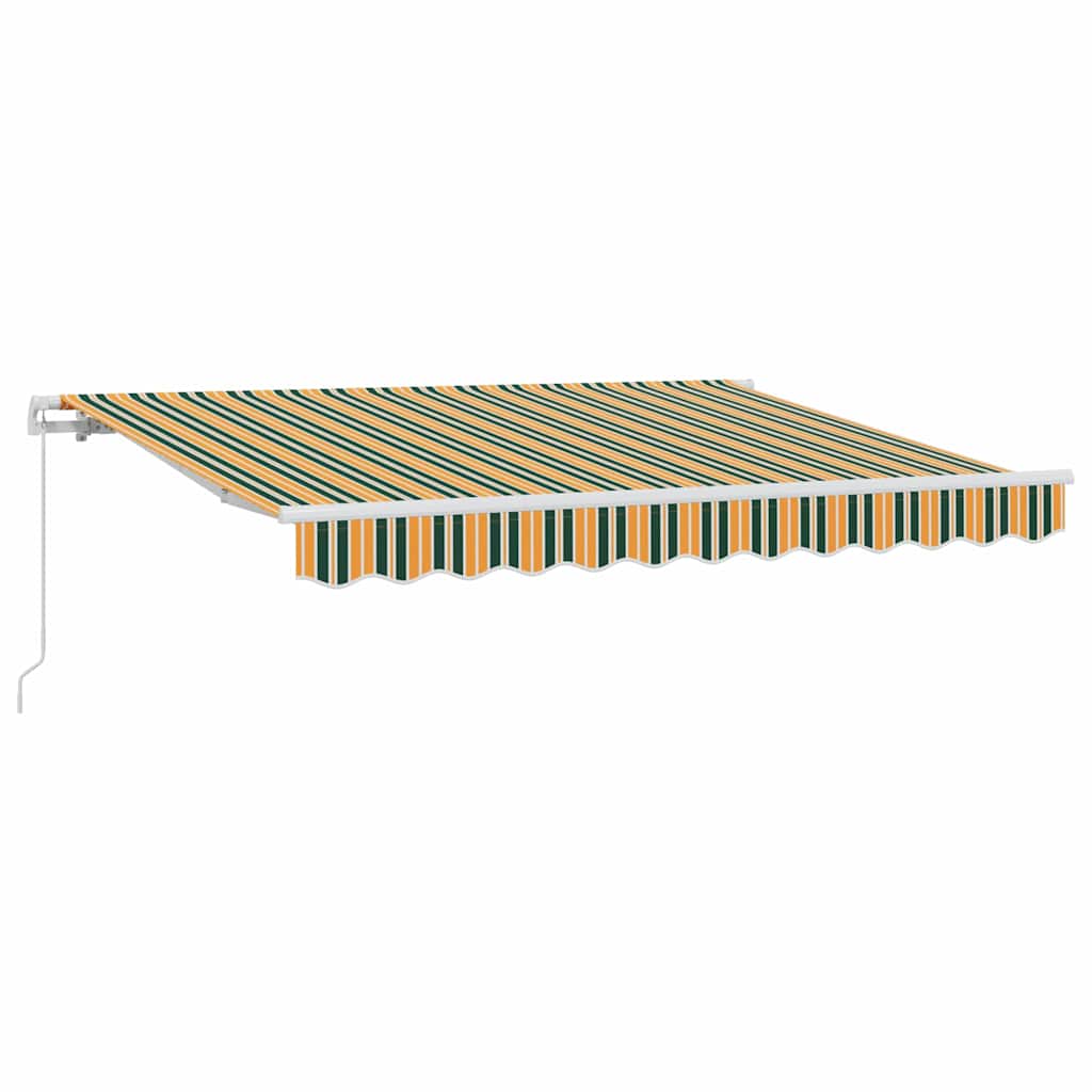 vidaXL Retractable Awning Green 300 x 200 cm Fabric
