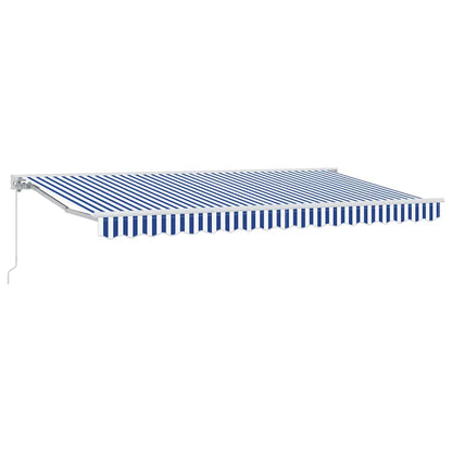 vidaXL Awning Frame Blue and White 350 x 200 cm
