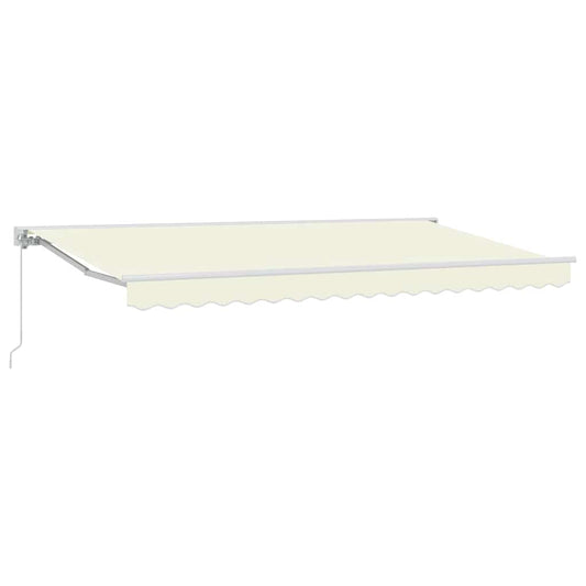 vidaXL Awning Frame Cream 350 x 200 cm Polyester with PU coating