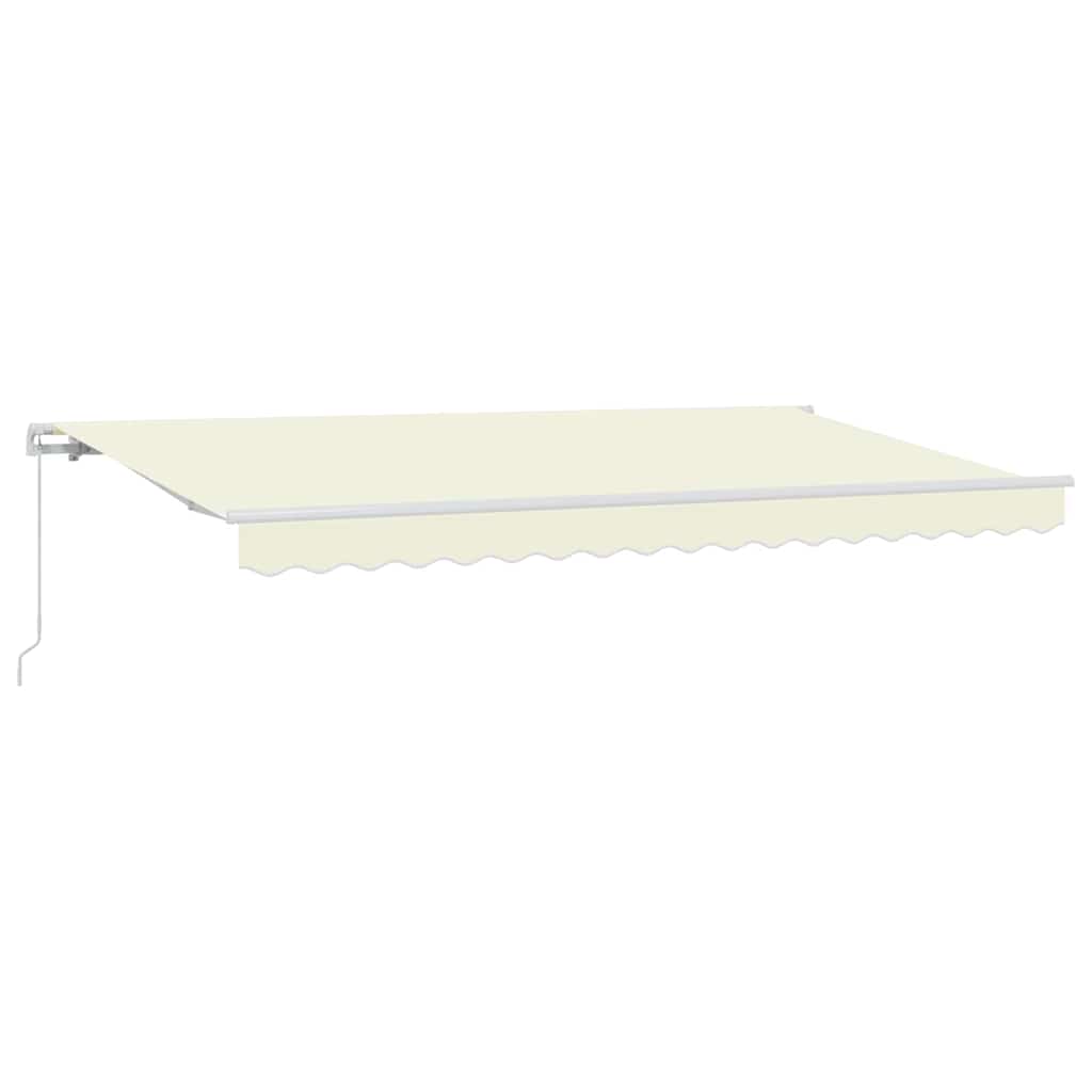 vidaXL Retractable Awning Cream 350 x 200 cm Fabric