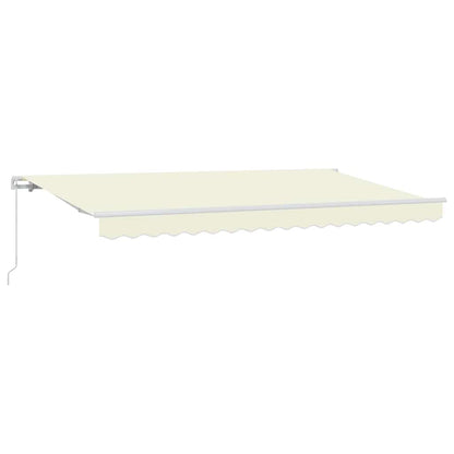 vidaXL Retractable Awning Cream 350 x 200 cm Fabric