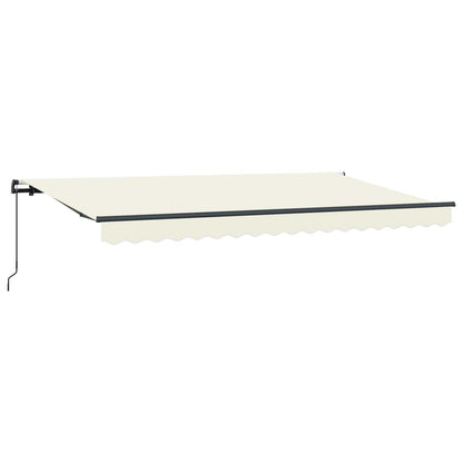 vidaXL Retractable Awning Cream 350 x 200 cm Fabric
