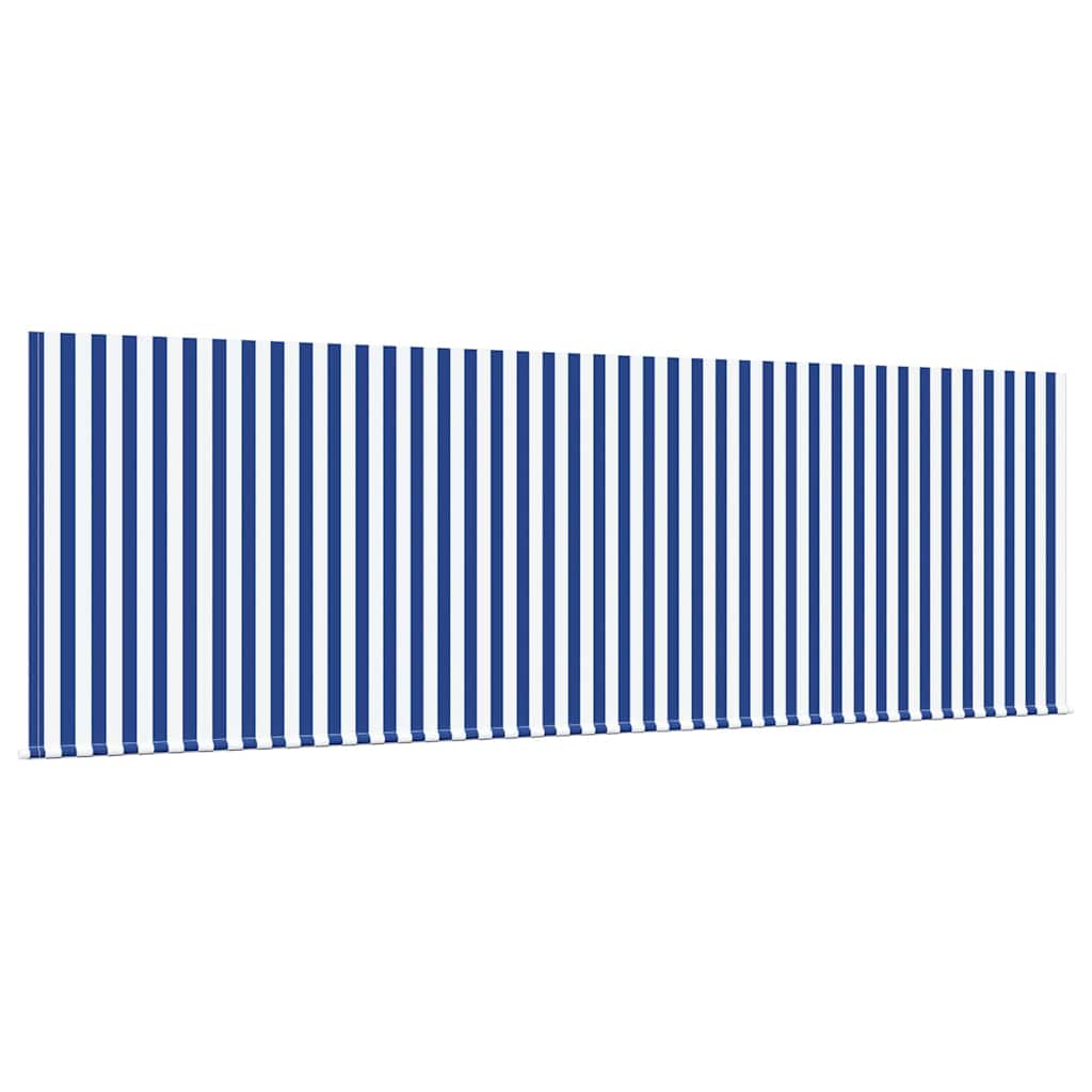 vidaXL Retractable Awning Manual Blue 350 x 200 cm Fabric