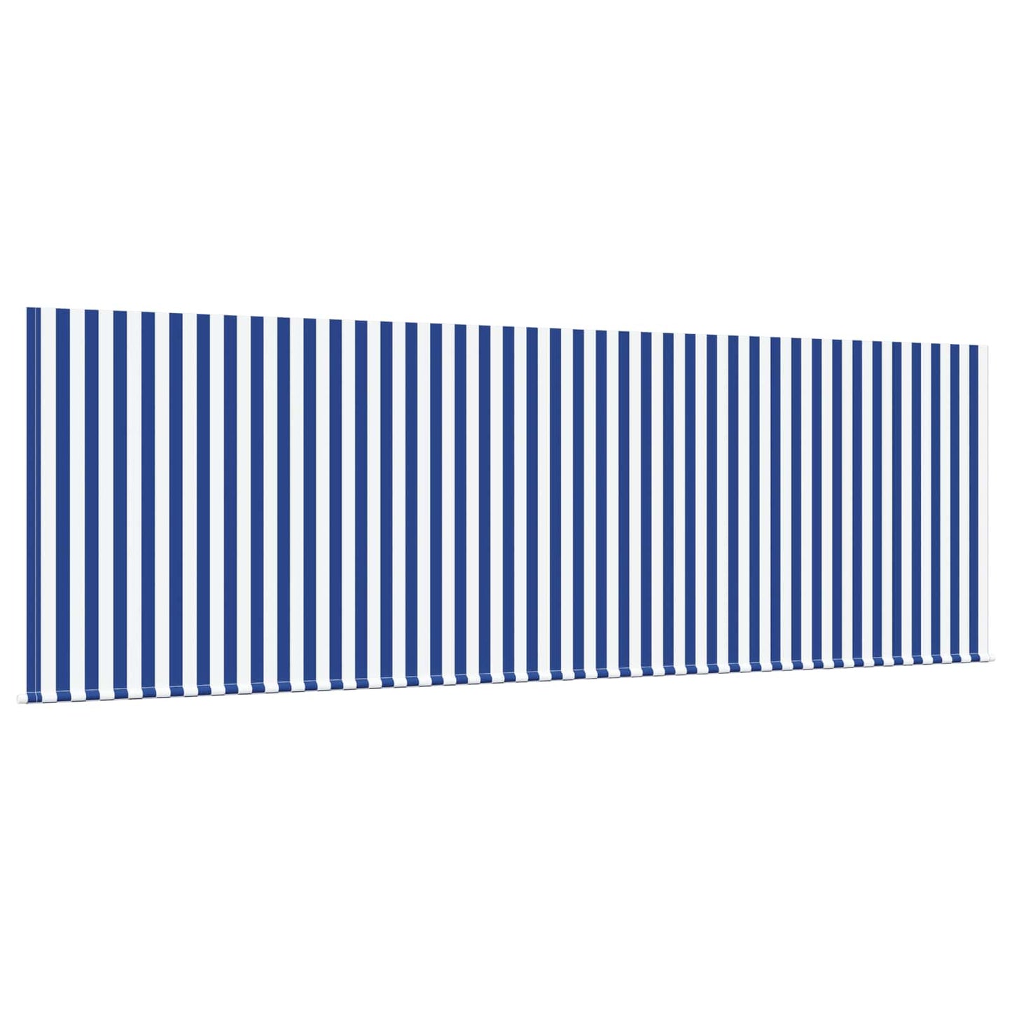 vidaXL Retractable Awning Retractable Blue and White 350 x 200 cm