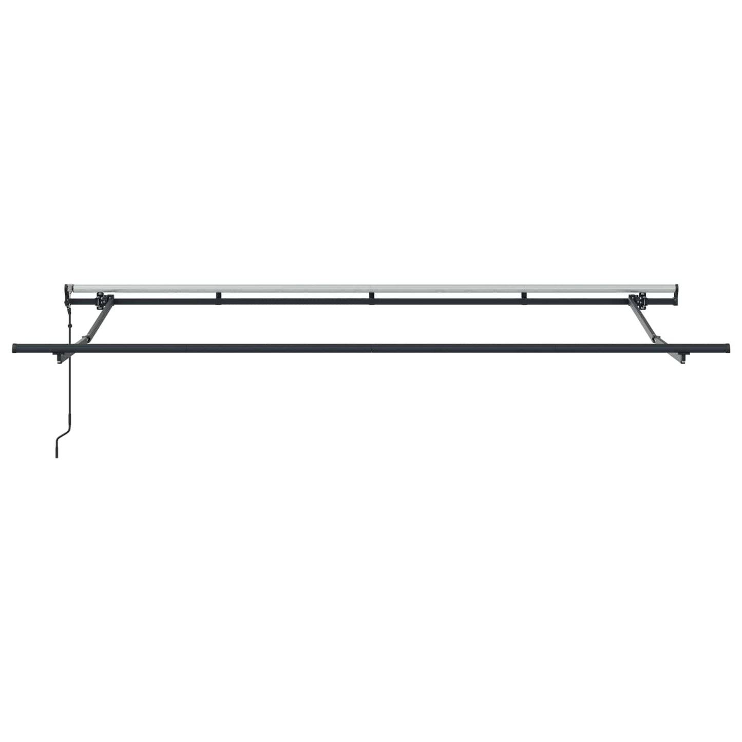 vidaXL Retractable Awning Retractable Blue and White 350 x 200 cm