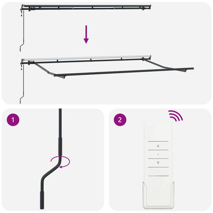 vidaXL Retractable Awning Retractable Blue and White 350 x 200 cm